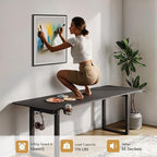 ONBRILL Standing Desk, 71x32 Inches Rectangle Stand Up Desk with 4 Legs, Dual Motor and Memory Controller, Adjustable Height from 28-46 Inches for Home and Computer Workstation, Black