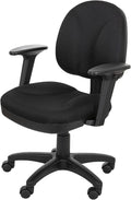 OEF Furnishings Comfort Office Chair, 18"-22", Black