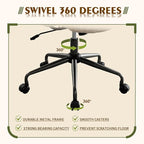 High Back Office Chair,Modern Swivel Office Chair,Brown Suede Fabric Gaming Chair,Height Adjustable Home Office Desk Chair with Lumbar Support