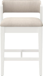 Hillsdale Dresden Wood Counter Height Stool, White