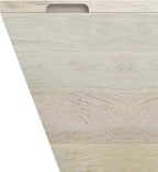 SIMPLIHOME Abba 36-inch Wide Solid Mango Modern Lift Top Square Coffee Table with Dual Lift Panels and 2 Storage Compartments in White Wash for Living Room