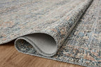 Loloi Amber Lewis Billie Collection BIL-05 Denim/Blush 8'-6" x 11'-6", 0.19" Thick Area Rug