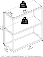 Furinno Moretti Modern Lifestyle Wide Stackable Shelf, 2-Tier, Solid White/White