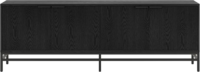 Henn&Hart Montello TV Stand, 70" Wide, Black