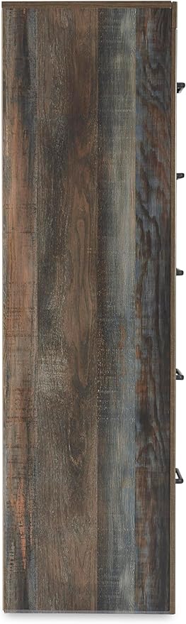 Signature Design by Ashley Drystan Casual 5 Drawer Chest, Dark Brown & Gray