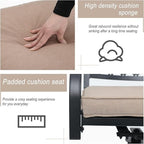 Sophia & William Patio Dining Chairs Set of 4, Outdoor Swivel Rocker Patio Chairs with Cushion, Metal Outdoor Chairs for Garden Backyard Bistro