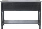 Safavieh Home Collection Haines Black 4-Drawer Bottom Shelf Console Table