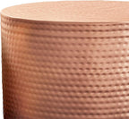 SIMPLIHOME Nova Boho 19 Inch Wide Metal Side Table in Copper Ombre, Fully Assembled, For the Living Room and Bedroom