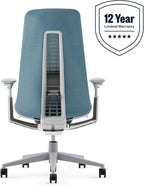 Haworth Fern Office Chair – Ergonomic and Stylish Desk Chair with Breathable Mesh Finish - with Lumbar Support (Cornflower)