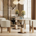 Velvet Fluted Accent Chair for Living Room with Wood Frame, High Resilience Foam, Elegant Modern Armchair (Beige)