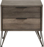 Lexicon Leavitt 2-Drawer Nightstand, Gray