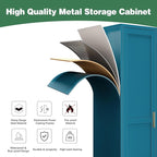 Tall Bathroom Storage Cabinet, 67" Narrow Metal Cabinets with One Door, Freestanding Tall Linen Cabinet, Skinny Metal Storage Locker for Home Office, Living Room