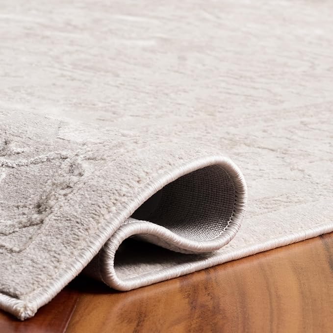 SAFAVIEH Reflection Collection Area Rug - 5'1" x 7'6", Cream & Ivory, Non-Shedding & Easy Cleaning, Ideal for Living Room, Bedroom (RFT665D)