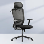 FLEXISPOT OC3 Cloud Ergonomic Office Chair High Back Mesh Swivel Computer Chair Executive Office Desk Chairs with Adjustable Lumbar Support/2D Headrest/Lockable Backrest, Foam Seat Cushion, Black