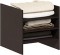 Furinno Cubicle Cube Insert, 3-Shelf Cube Organizer, Fits into Extra Thick Cubes, for Organizers and Storage, Dark Oak (Does not fit IKEA Kallax Shelving)