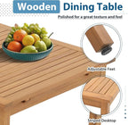 JOIVI Outdoor Dining Set for 6, 7 Pieces Patio Dining Table and Chairs Set, Rattan Rope Patio Outdoor Furniture Set with Extendable Dining Table for Deck, Backyard, Garden, Dining Room, Tan