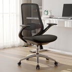 Ergonomic Mesh Office Chair, 330LBS Executive Desk Chair with Lumbar Support, 2D Armrests, Comfy Swivel Computer Task Chairs for Long Hours (Black)