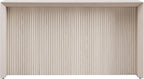 Henn&Hart 56'' Wooden Rectangular Fluted Console Table Entryway Table, Sofa Table for Entryway, Living Room, Couch, Hallway, or Office, Alder White