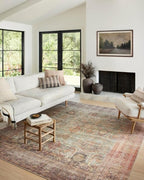 Loloi Amber Lewis Georgie Collection GER-03 Jade/Sunset 2'-3" x 3'-9", .19" Pile Height, Accent Rug