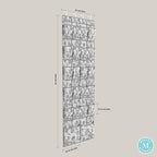 Martha Stewart Essential Closet Home Storage and Organization for Storing Shoes and Accessories, 22 Pocket Over The Door Hanging Organizer with Grey Craft Cube, Bedford Floral
