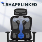 FLEXISPOT ErgoX Premium Ergonomic Office Chair with Footrest- Adjustable 3D Armrests, Dynamic Lumbar Support, Recline & Tilt Function, Mesh Seat, for Home & Office Use,Foam Black