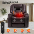 EONIX Triple Motor Lay Flat Power Lift Recliner Chair for Elderly with Adjustable Headrest, 400lbs Electirc Lift Chair for Living Room, Lumbar Pillow, Extended Footrest, Dark Brown