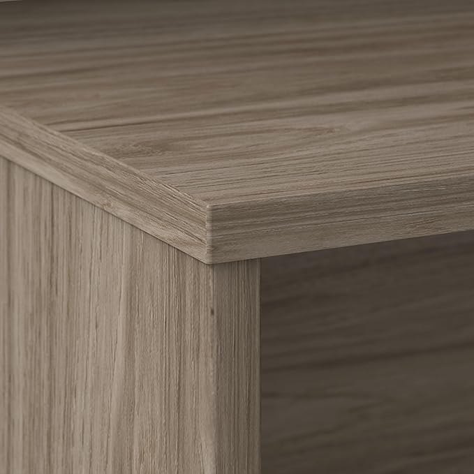 Bush Business Furniture Studio C 72W Computer Desk with Wire Management and Modesty Panel in Modern Hickory, Professional Table for Home Office and Corporate Office
