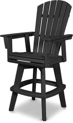 POLYWOOD® Nautical Bar Chair, Black