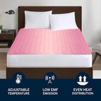 Serta Heated Mattress Pad Twin Size - Electric Mattress Pad, 10 Heat Setting Controller, Auto Shut Off Timer, Deep Elastic Pocket, Up to 17", ETL Certified, Machine Wash, White (Pack of 2)