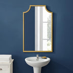 Crosley Furniture Aimee Mirror for Bathroom, Hallway, or Entryway, Gold