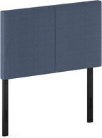 Furinno Roanne Upholstered Headboard, Twin, Denim