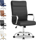 Office Desk Chair,Modern Leather Conference Room Chairs,High Back Ergonomic Home ofiice Chair,Adjustable Height Swivel Executive Computer Chair with Padded Seat and Armrest