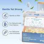 Dropps Sensitive Skin Laundry Detergent Pods, Unscented (160 Count) - Dermatologist Tested Laundry Pods - HE Compatible Laundry Supplies for Clean Clothes, Vegan & Dye-Free