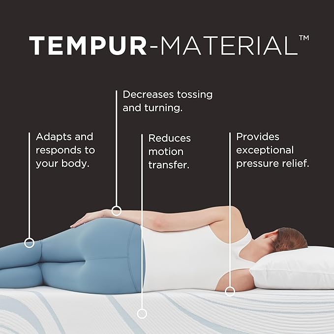 TEMPUR-Adapt 2.0 Medium 11 inch Memory Foam Mattress, Split California King