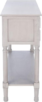 Safavieh Home Collection Haines Greige 4-Drawer Bottom Shelf Console Table