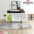 Mohawk Home 2' 6" x 8' Non Slip Grip Rug Pad 3/8" Thick Dual Surface Felt Cushion + Rubber Gripper - Safe for All Floors
