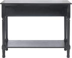 SAFAVIEH Home Collection Tate Black 2-Drawer Bottom Shelf Console Table CNS5720B