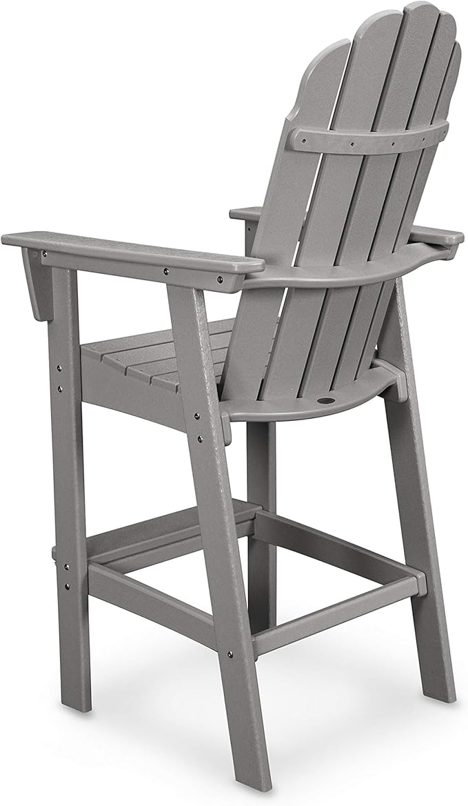 POLYWOOD® Vineyard Bar Chair, Mahogany