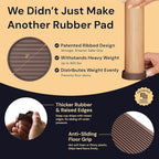CasterMaster Chair Leg Floor Protectors & Furniture Sliders - 2 in x 2 in Round Brown Set of 4 - Non Slip Furniture Pads for Hardwood Floors & Noise Reduction
