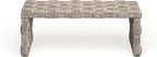 Safavieh Home Collection Adkin White Rattan Rectangle Coffee Table