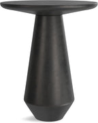 SIMPLIHOME Gloria Metal Side Table - 16 inch Wide Solid Metal Round Cast Aluminum Accent Table in Graphite, Contemporary End Table for Living Room with Powder-Coated Finish, Assembled