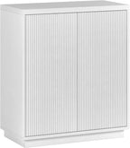 Henn&Hart Alston Accent Cabinet, 28" Wide, White