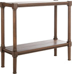 SAFAVIEH Home Collection Rafiki Brown Lower Shelf Console Table CNS5714C