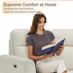 Zero Wall Recliner Chair Wall Hugger Power Recliner Chair with Comfortable Backrest High Wood Leg USB & Type C Dual Charge Ports for Living Room RV Furniture or Small Spaces