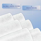Clean Face Towels XL, Special Ed., 10"×12" Biobased Facial Towels, Disposable Face Towelette, Makeup Remover, L-shaped Textured, Enhanced Cleaning for Skin Care, 50 Count (1 Pack)