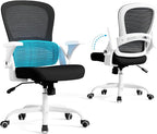 TRALT Beige Gaming Chair - Ergonomic Office Chair with Back Support, Home Office Desk Chairs, Computer Chair, 330lbs Wide Seat Big and Tall Office Chair for Professionals (White Black)