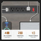 SEDETA Executive Office Desk with 3 Drawers, Farmhouse 55" Computer Desk with Storage File Drawers & Power Outlet for Home Office, Grey