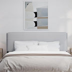 Hillsdale, Emslie King Upholstered Adjustable Headboard, Light Gray