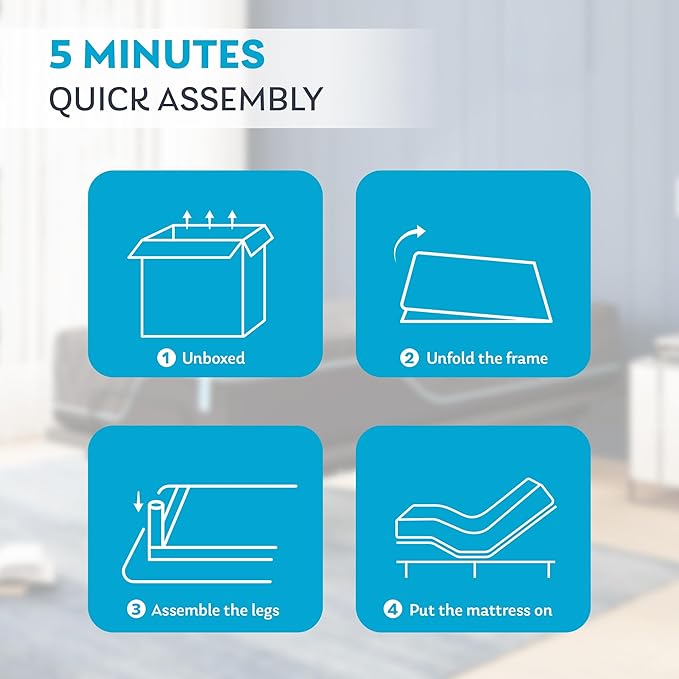 Split King Adjustable Bed Frame with 14 inch Cooling Copper Memory Foam Mattress, Wireless Remote & Head and Foot Incline, CertiPUR-US Certified & Fiberglass Free, Zero Gravity, 80" × 76"