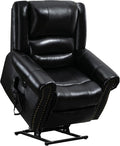 Recliner Chairs for Adults, Oversized Bedroom Chair with Massage, Sofa Chair Home Theater Seating with Lumbar Support, Lift Chair for Elderly, Nursery Chair for Living Room (Genuine Leather)